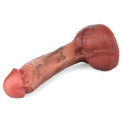 RealCockz Gode Curved Balls 16 x 3.5cm Marron